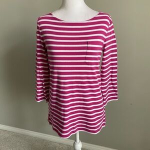 Talbots Pink Boxy Long Sleeve Tee